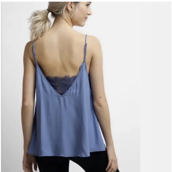 Free people intimates teal blue tank top with bralette attached - Picture 2 of 5